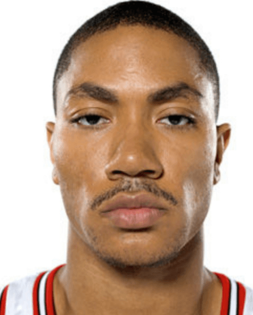 Derrick Rose straight face