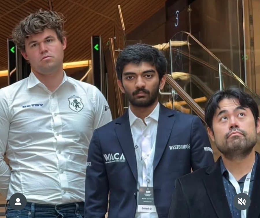 Chess players looking disappointed