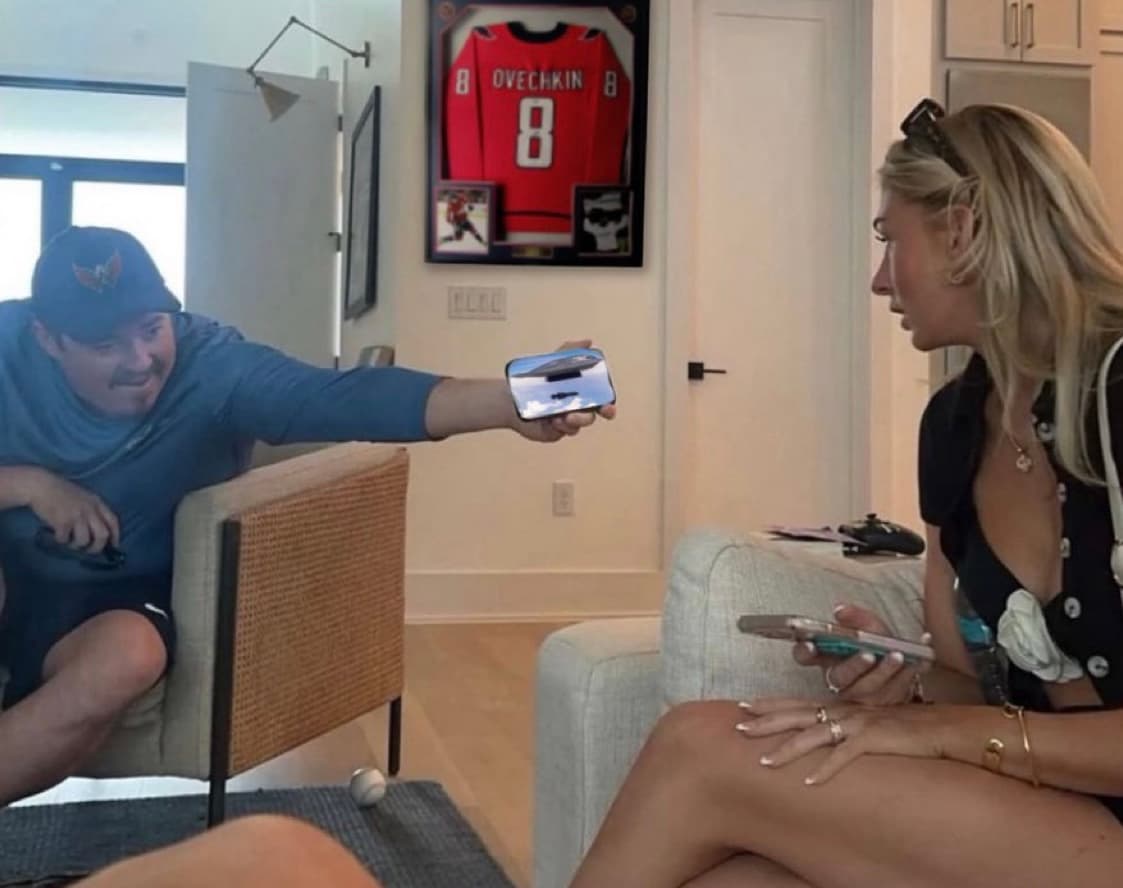 Shane Gillis showing off a meme