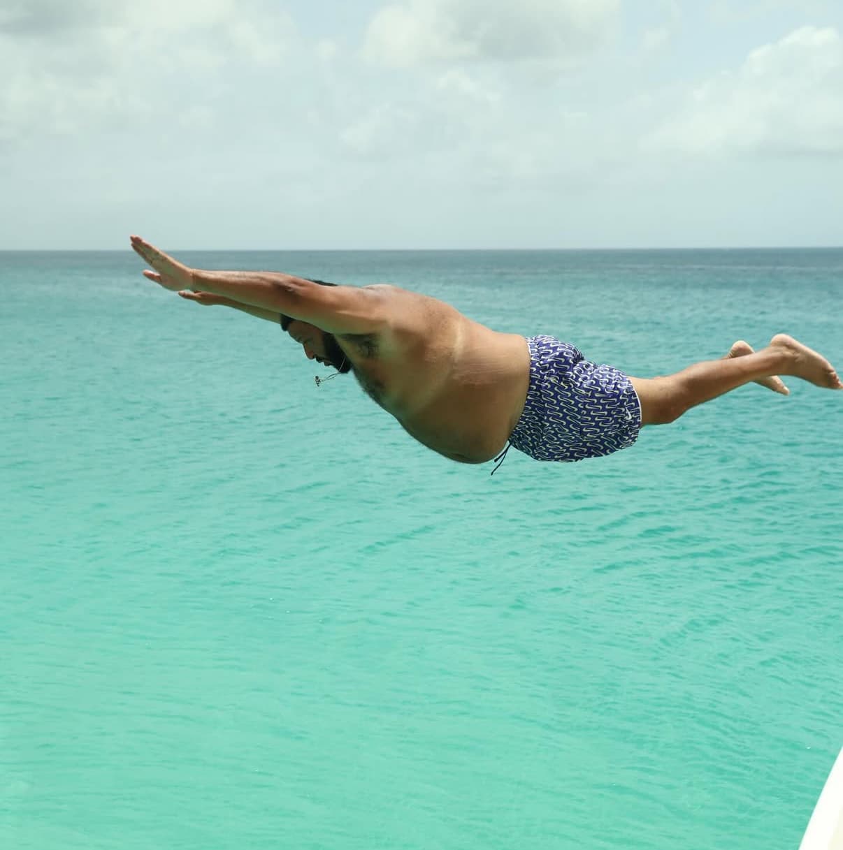 DJ Khaled belly flop