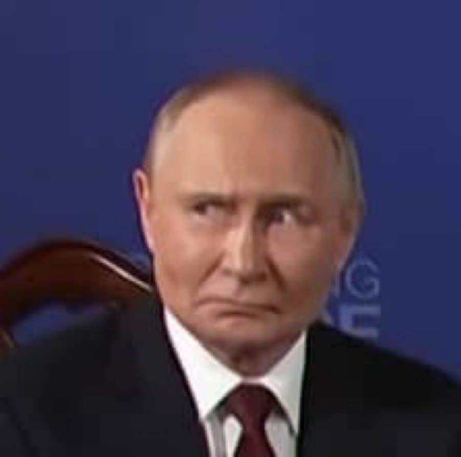Putin reaction stare