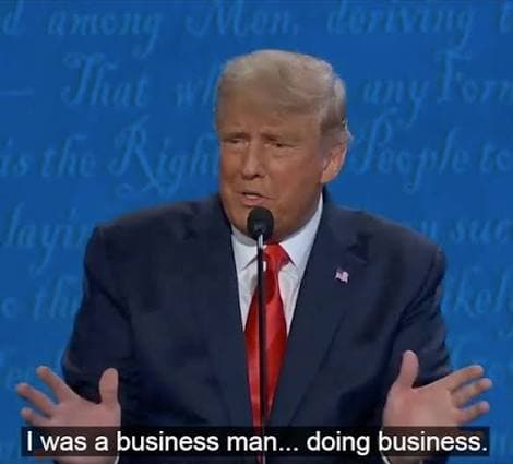 Donald Trump doing business