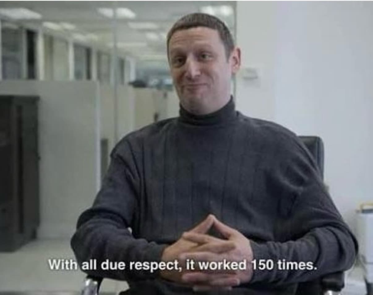 With all due respect...