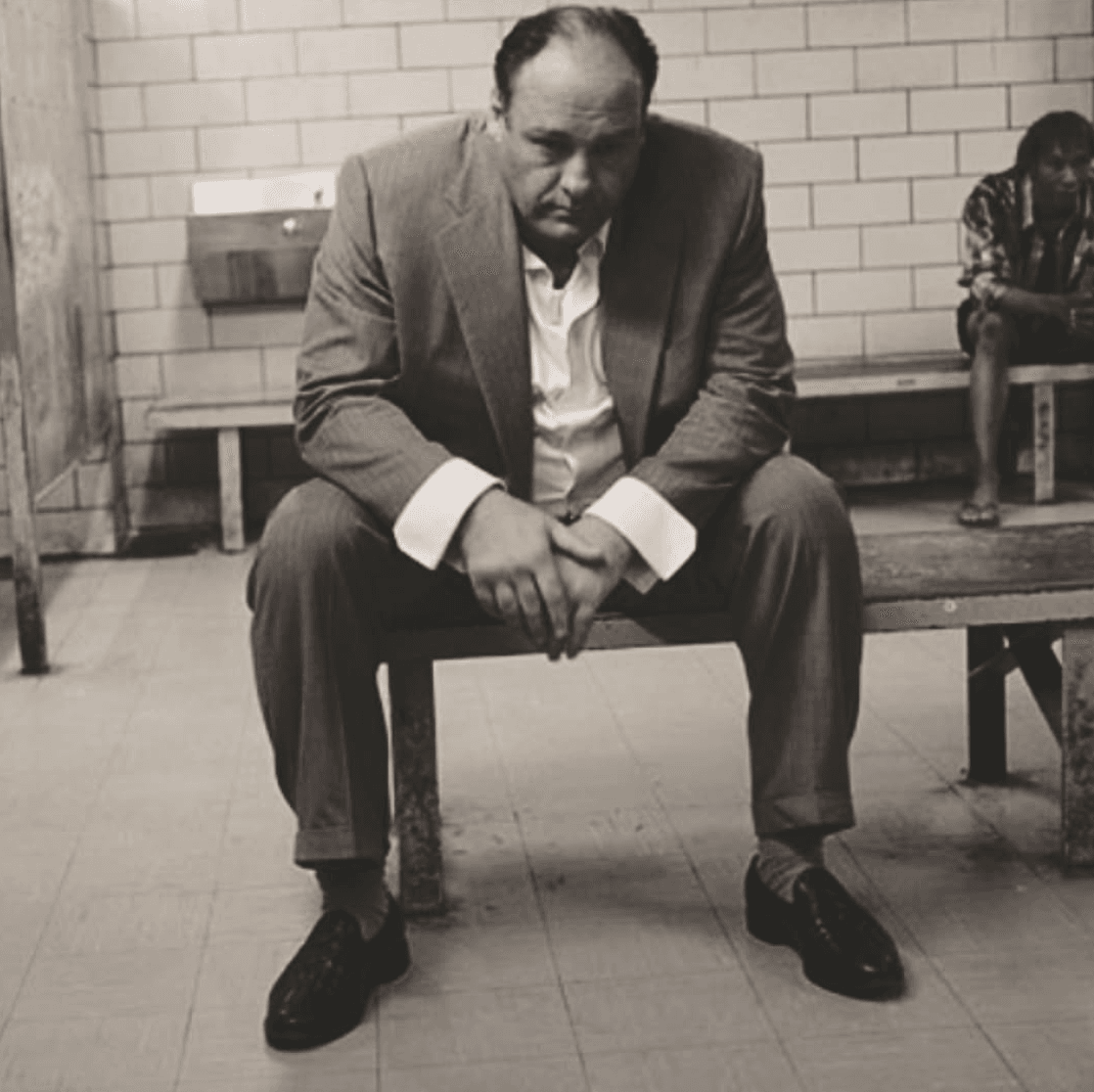 Tony Soprano sad