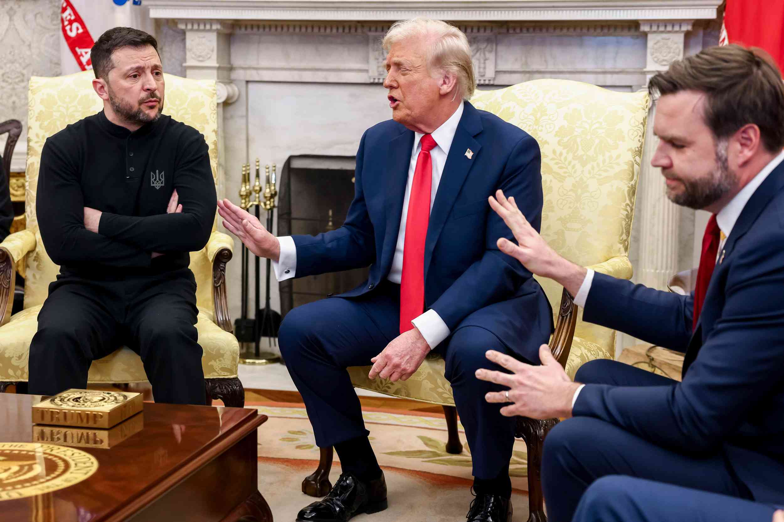 Trump, JD and Zelensky Ukrainian President