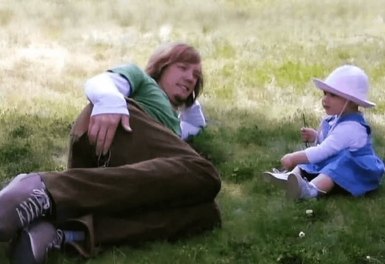 Shaggy talking to a baby