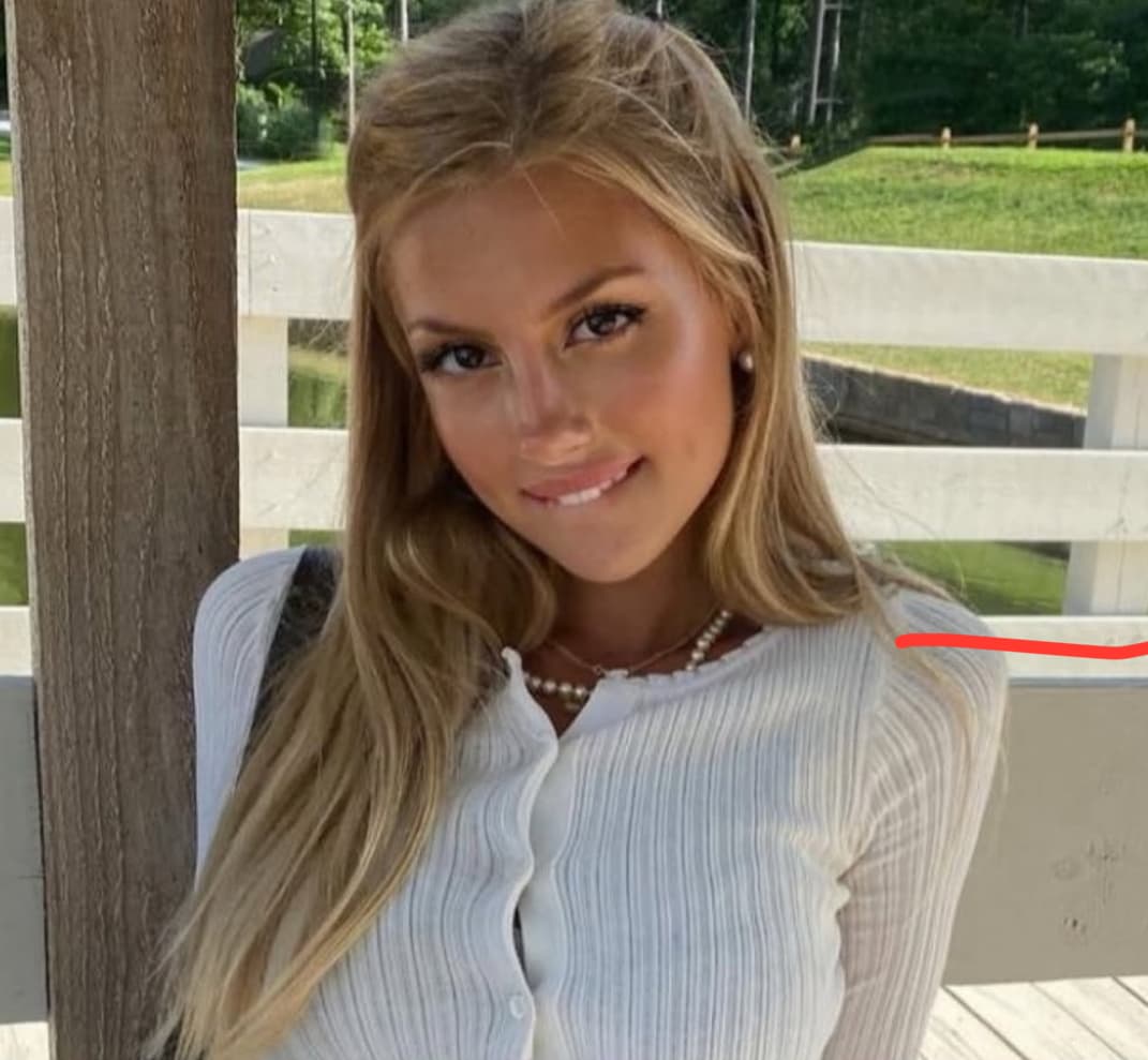 Blonde girl looking at you