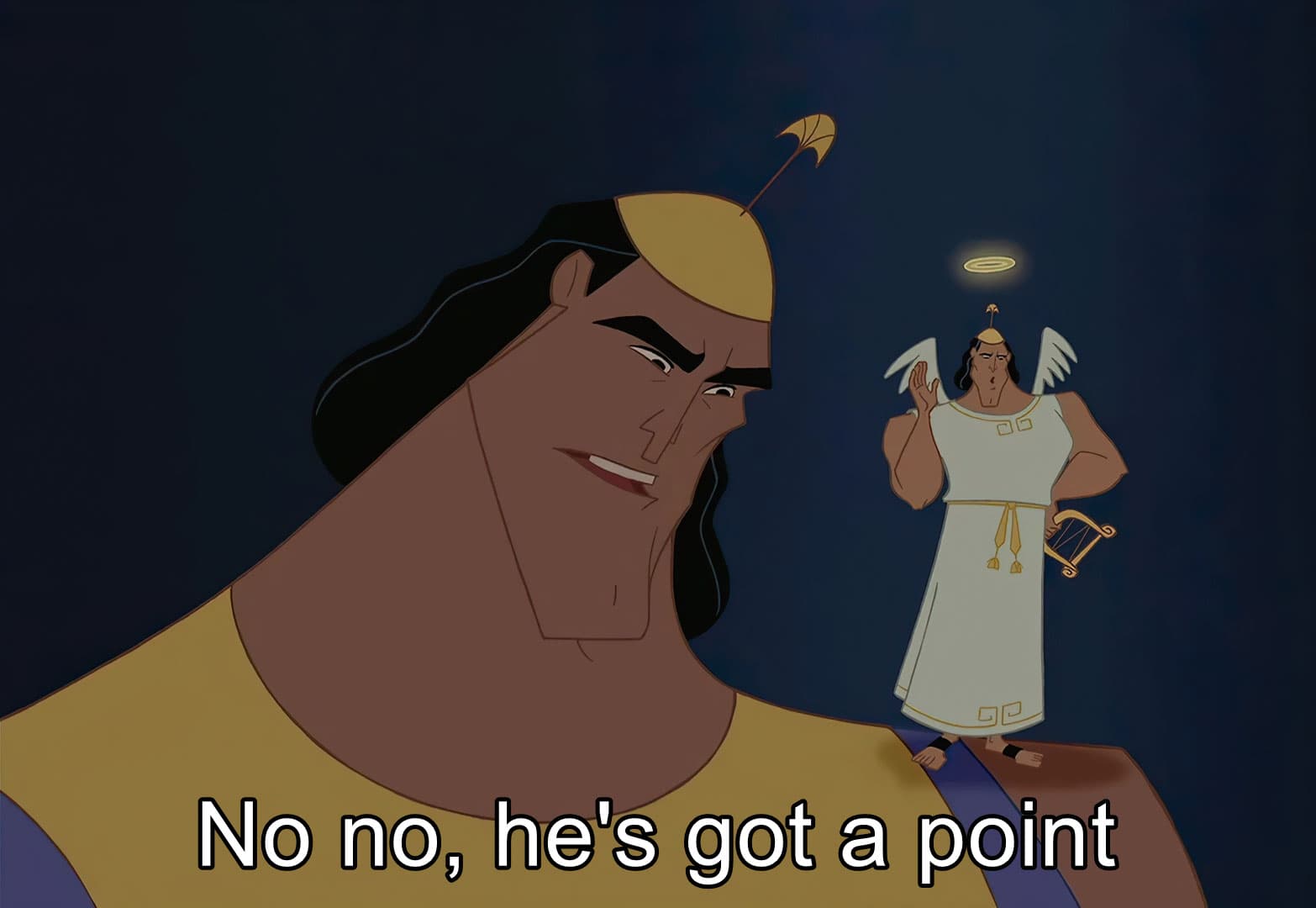 Kronk no he's got a point