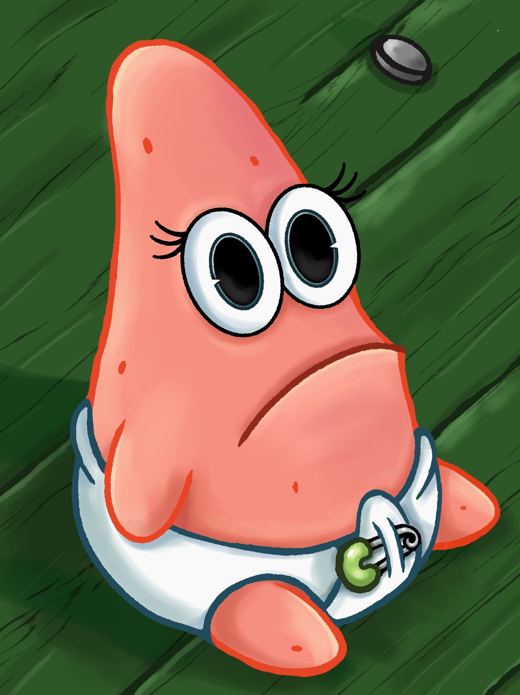 Baby Patrick surprised face