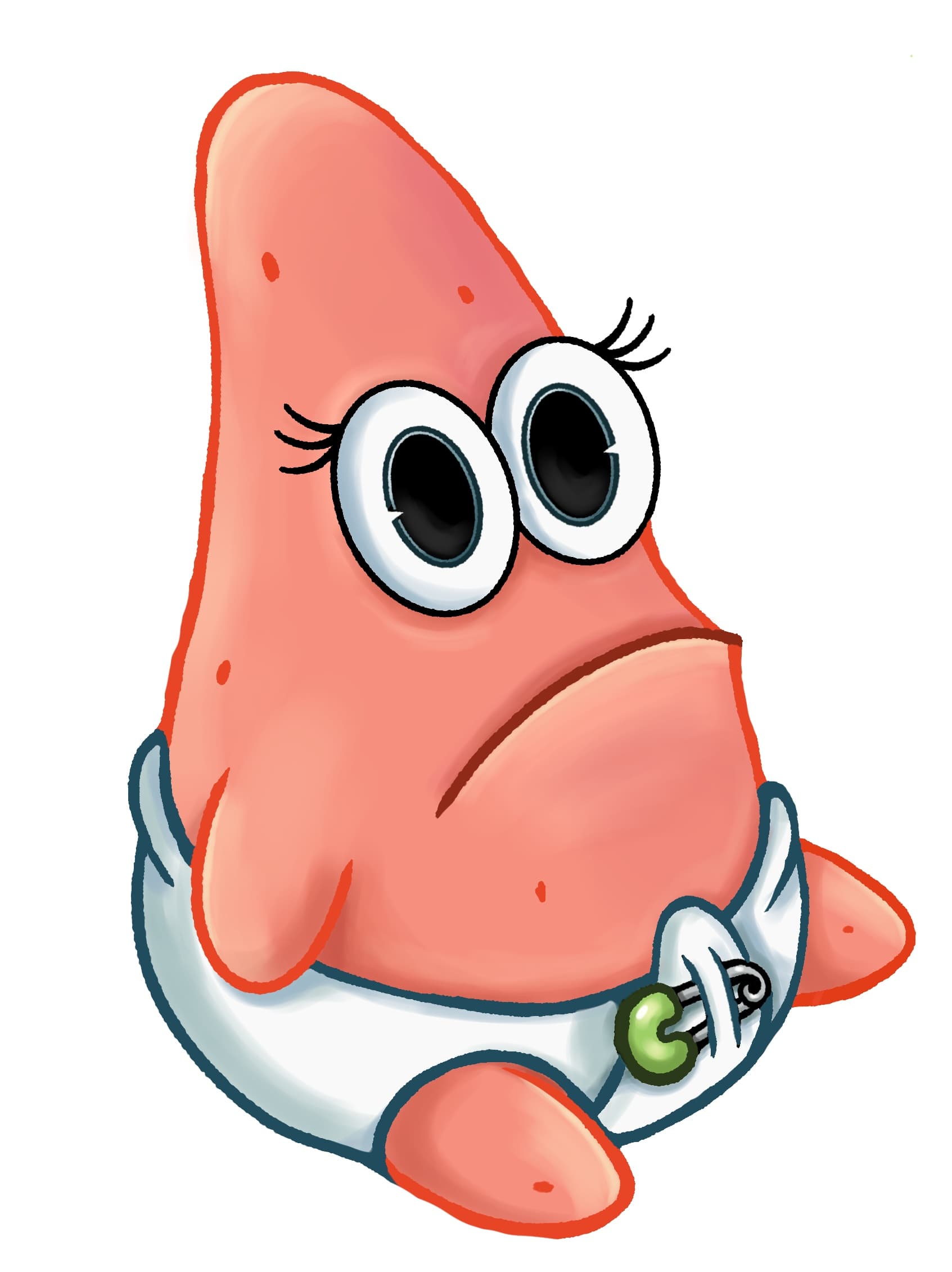 Baby Patrick surprised