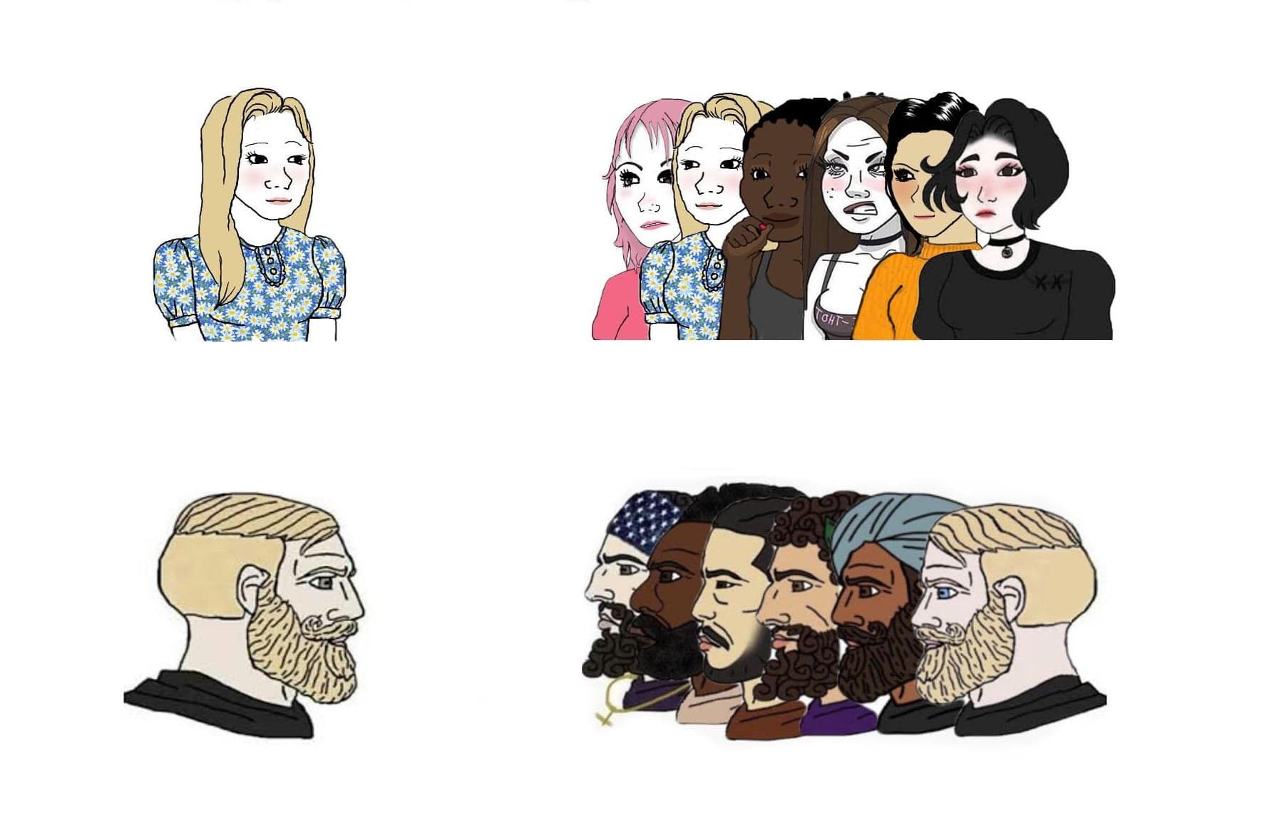 Trad girl yes chad group