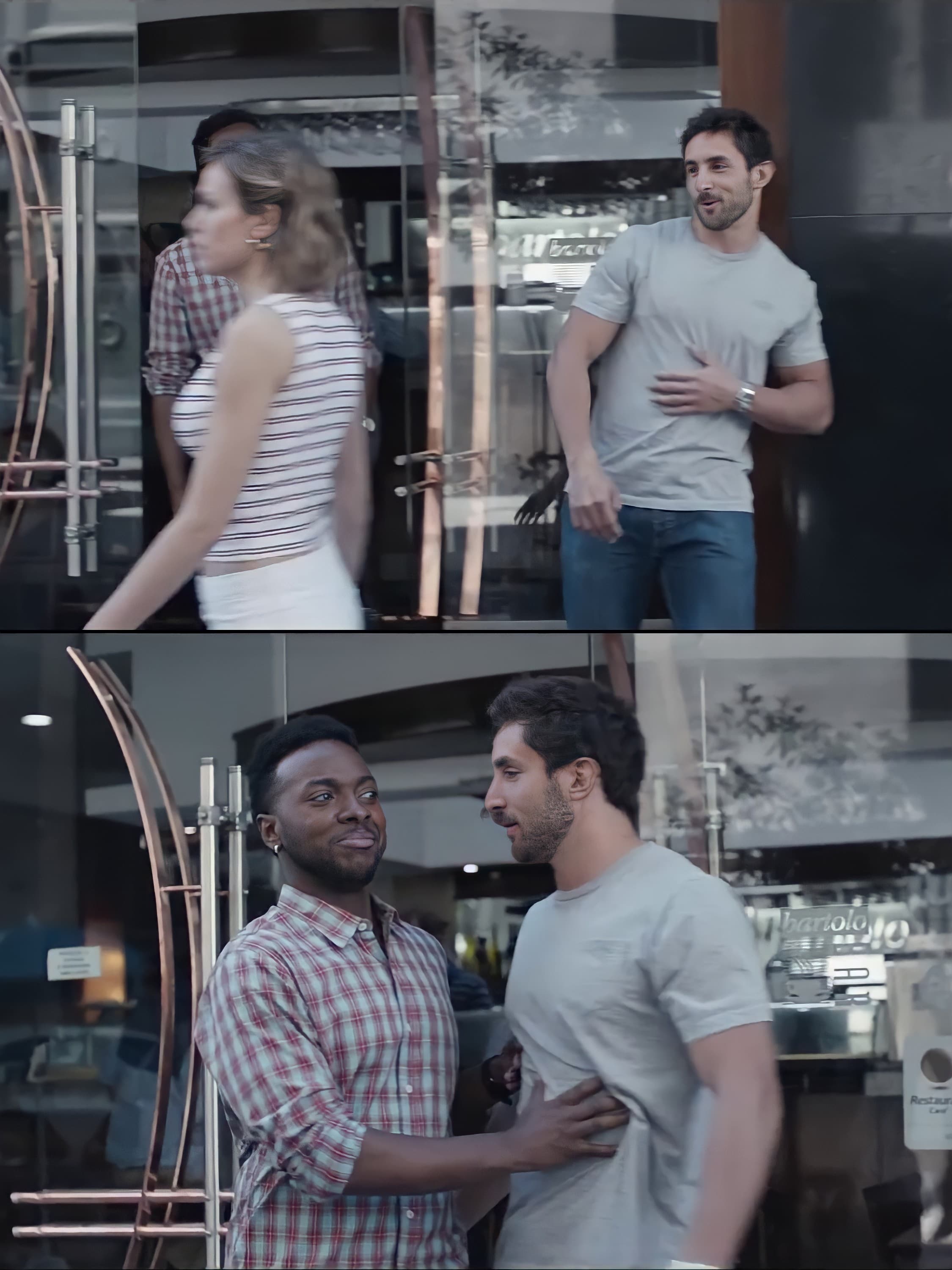 Bro not cool guy blocking