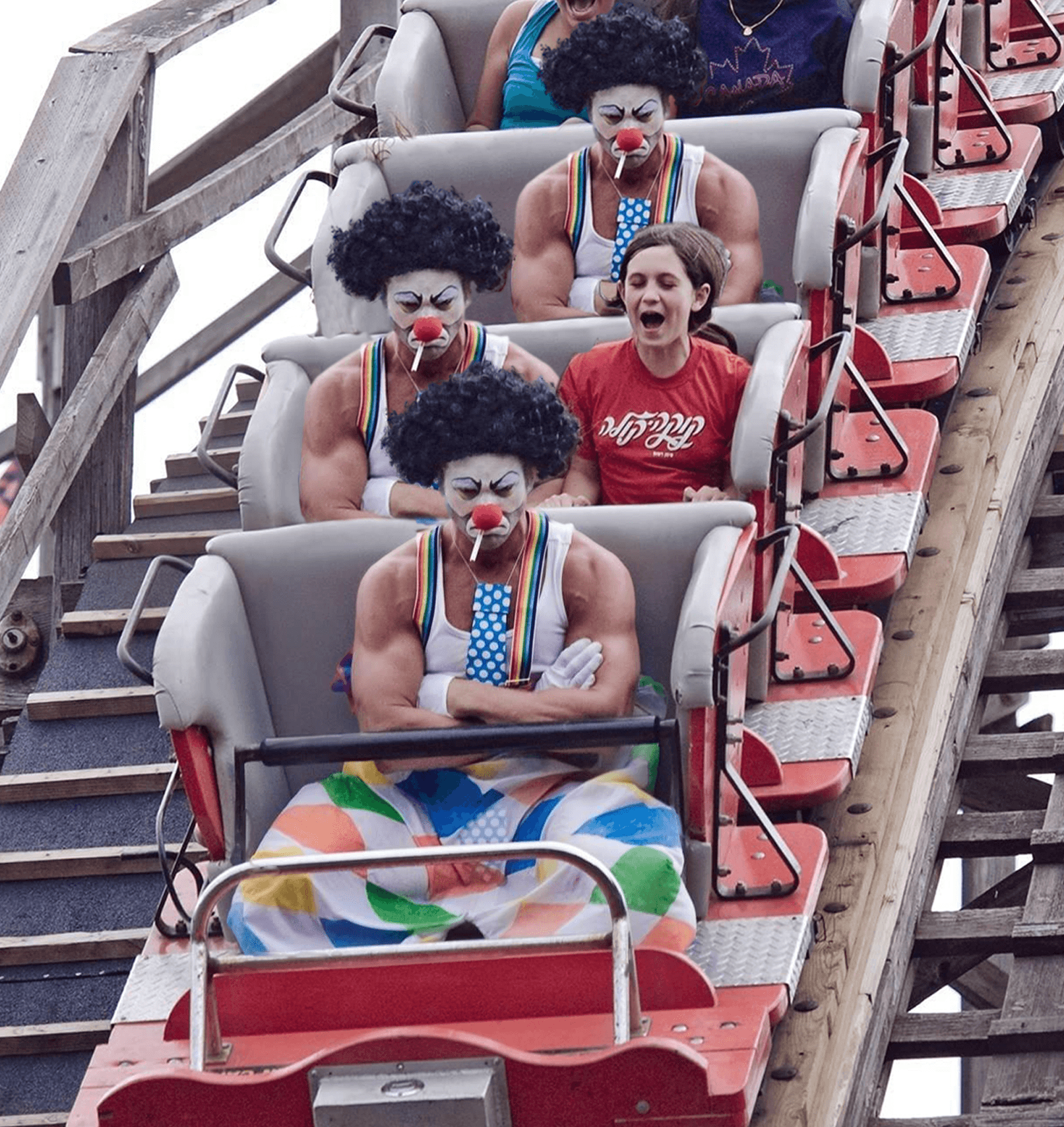 Clown roller coaster