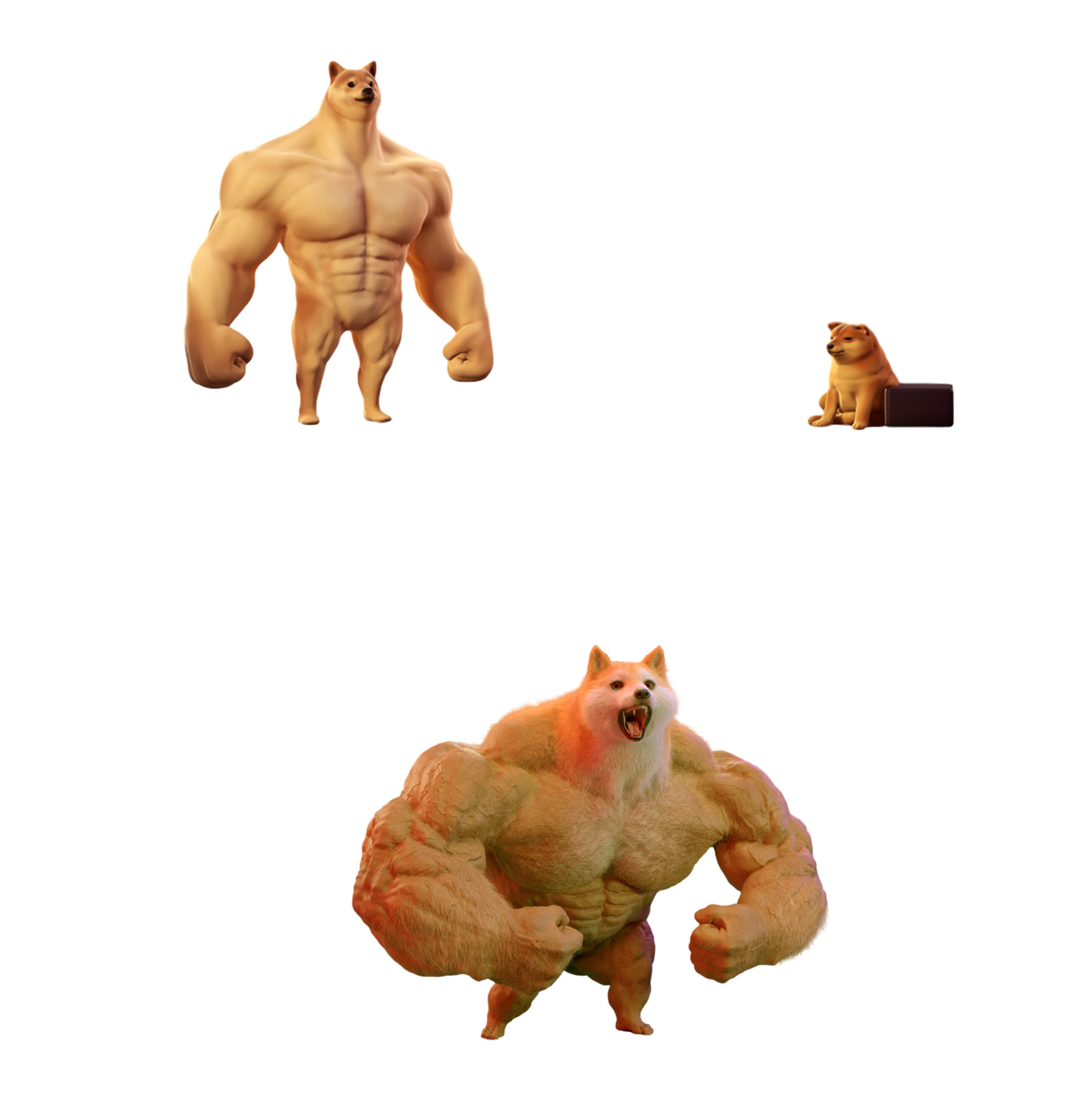 Swole Doge vs Cheems
