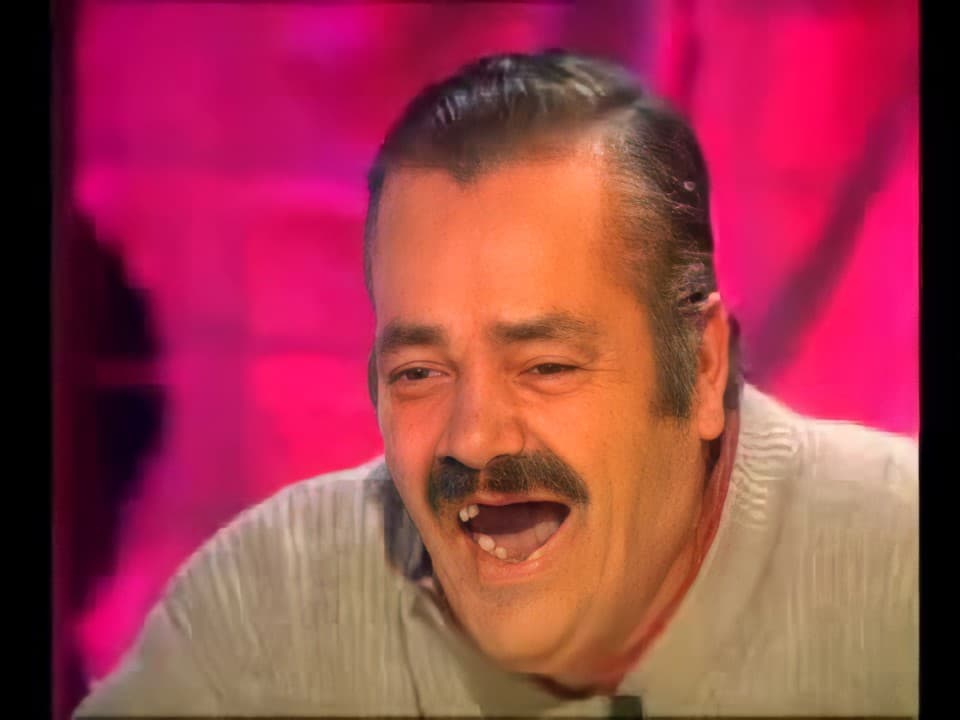 Spanish laughing guy