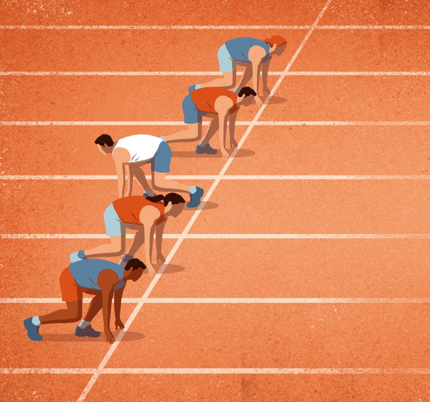 False start empty template track race wrong way