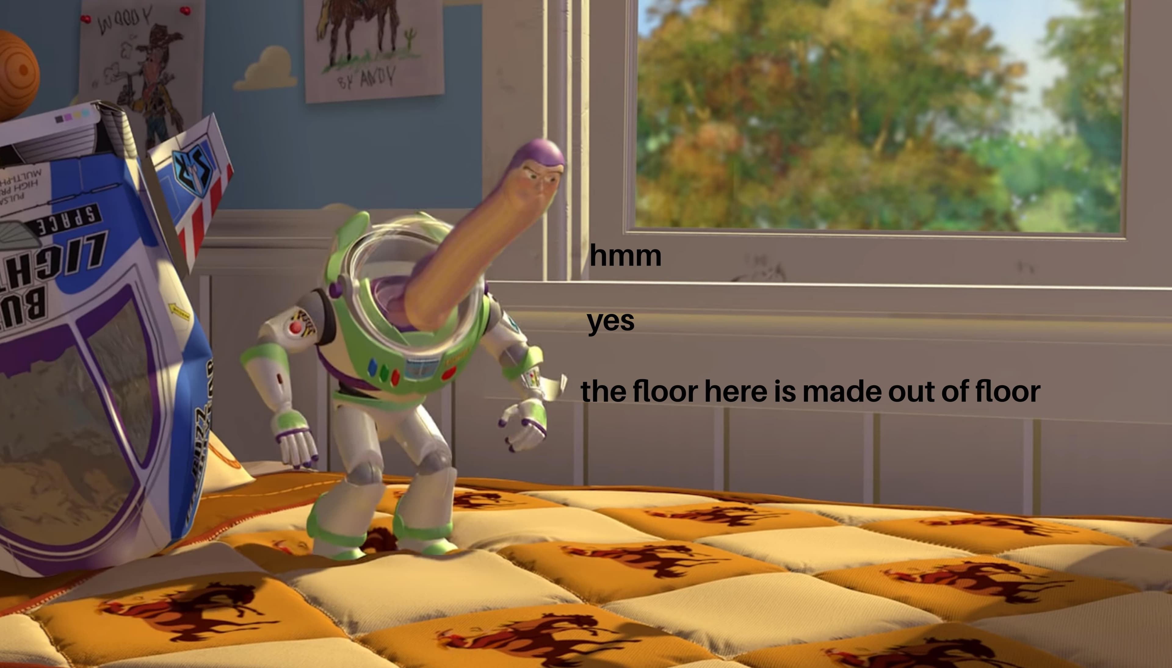 Hmm yes the floor