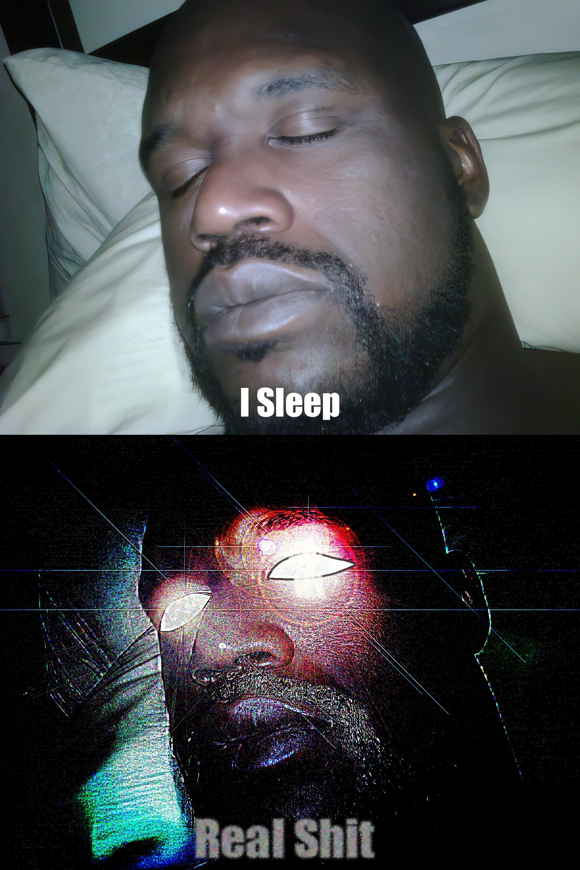 I sleep real shit