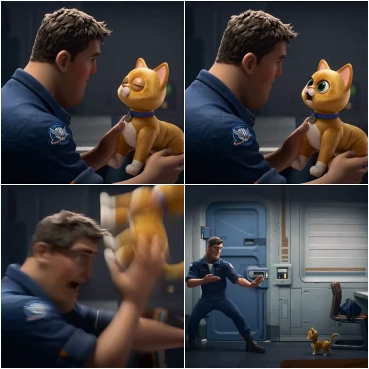 Lightyear Sox cat handshake