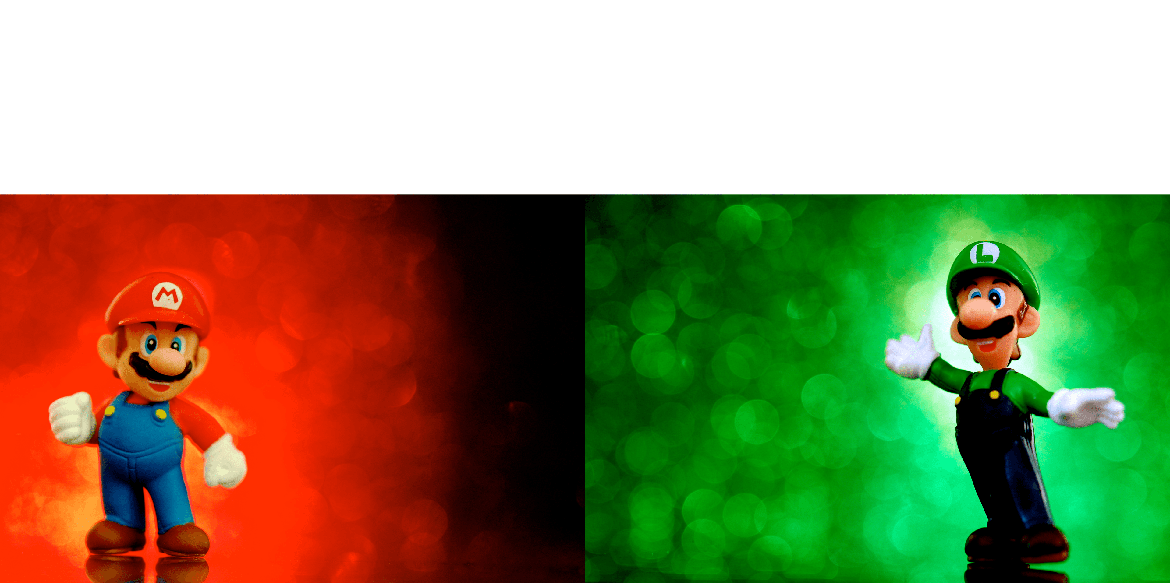 Mario bros luigi and mario empty template