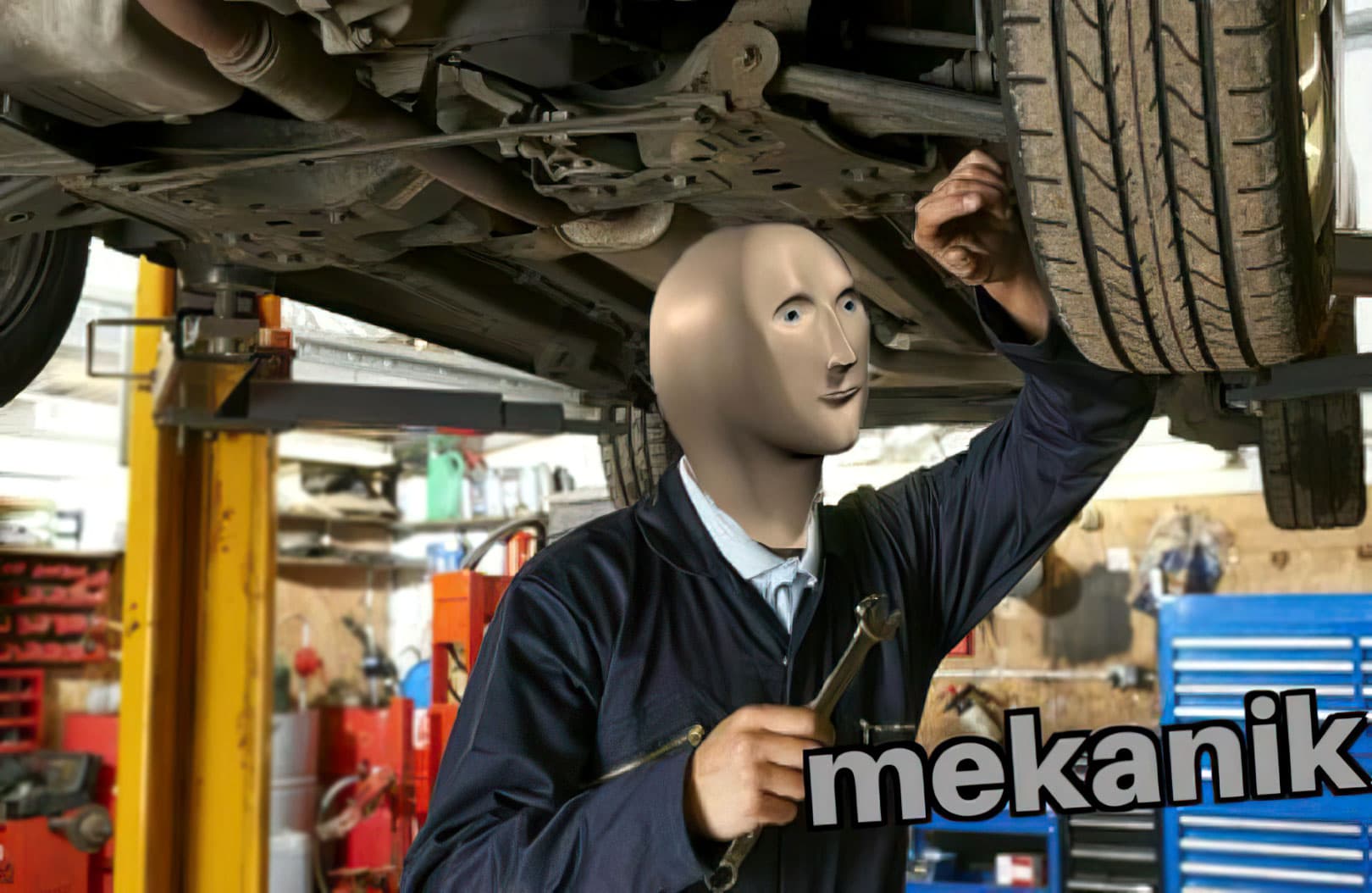 Meme Man mechanic