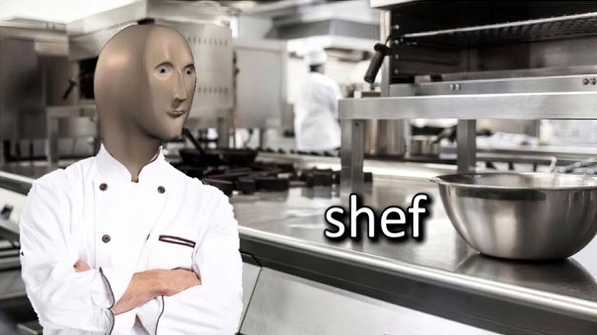 Meme Man chef