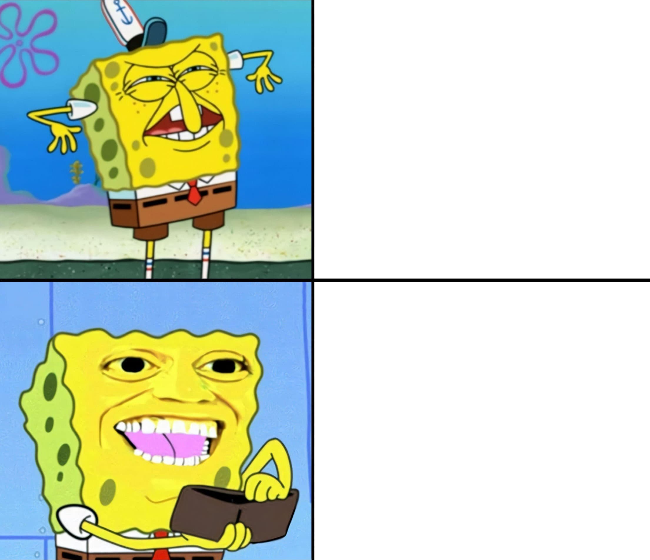 Spongebob normal vs ugly face