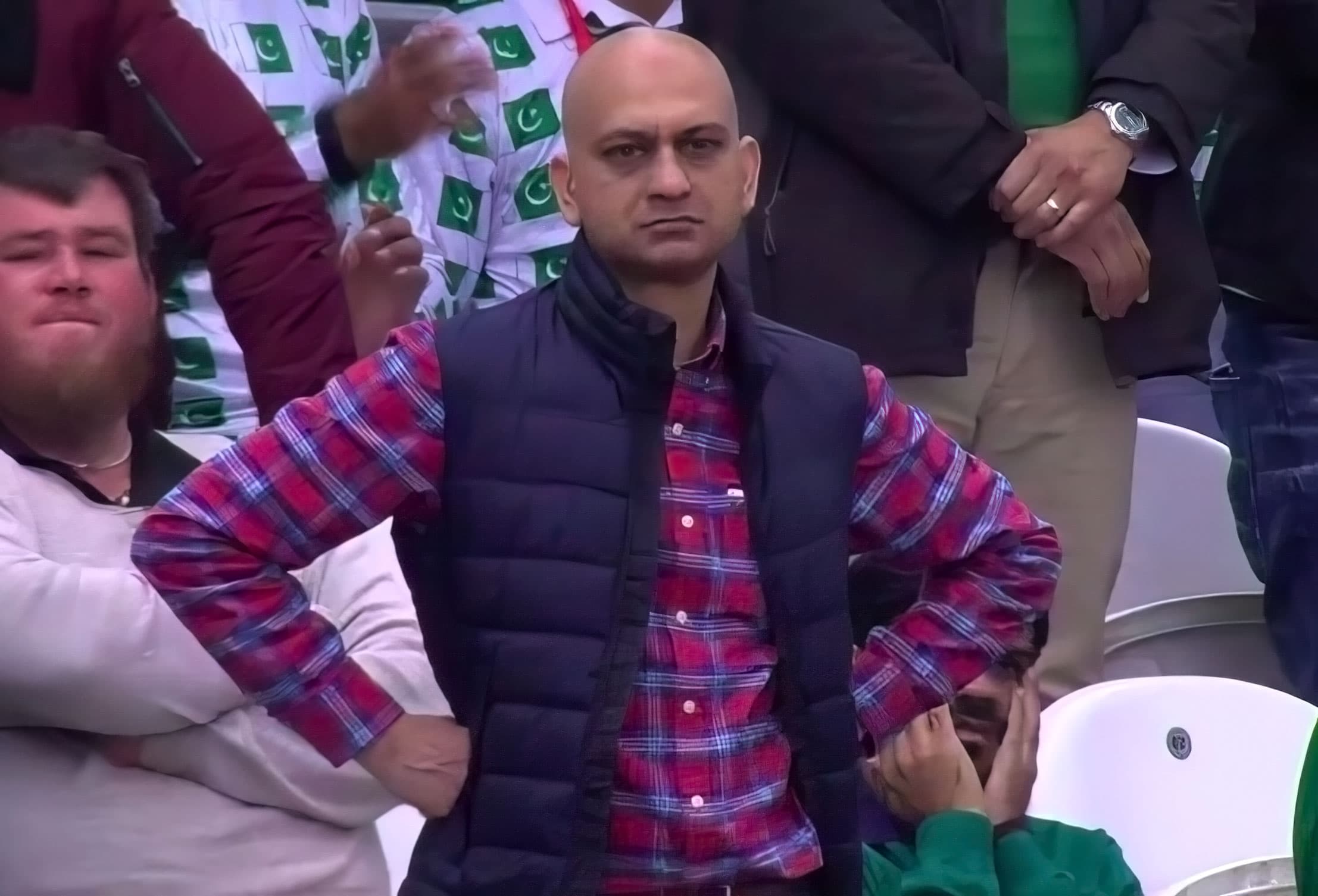 Angry Pakistani cricket fan