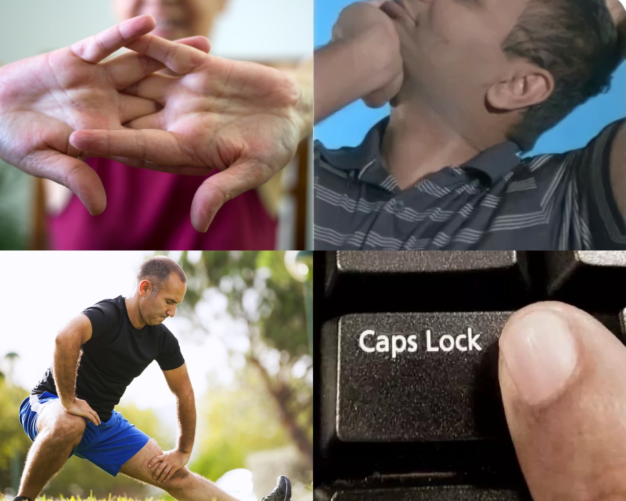 Stretching caps lock