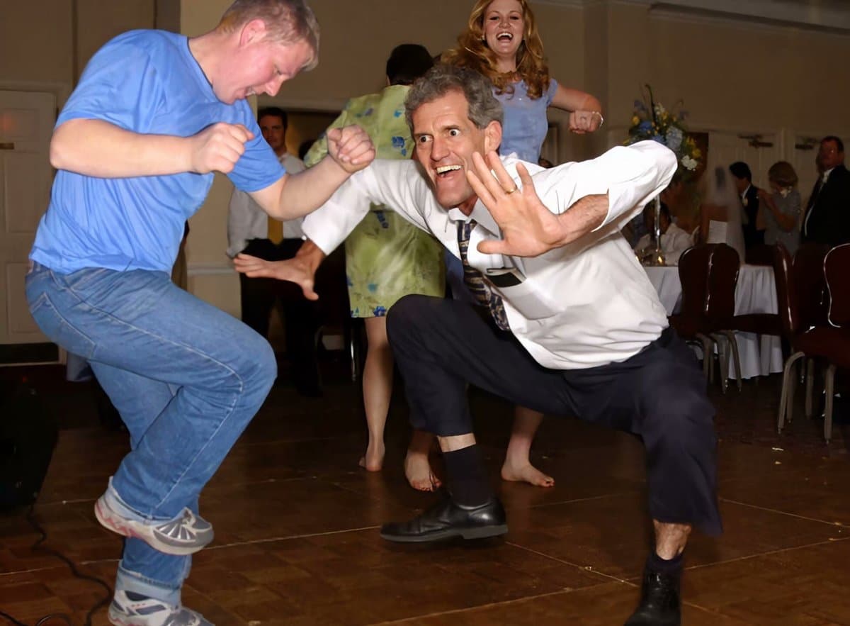 Mel Gibson jig dance