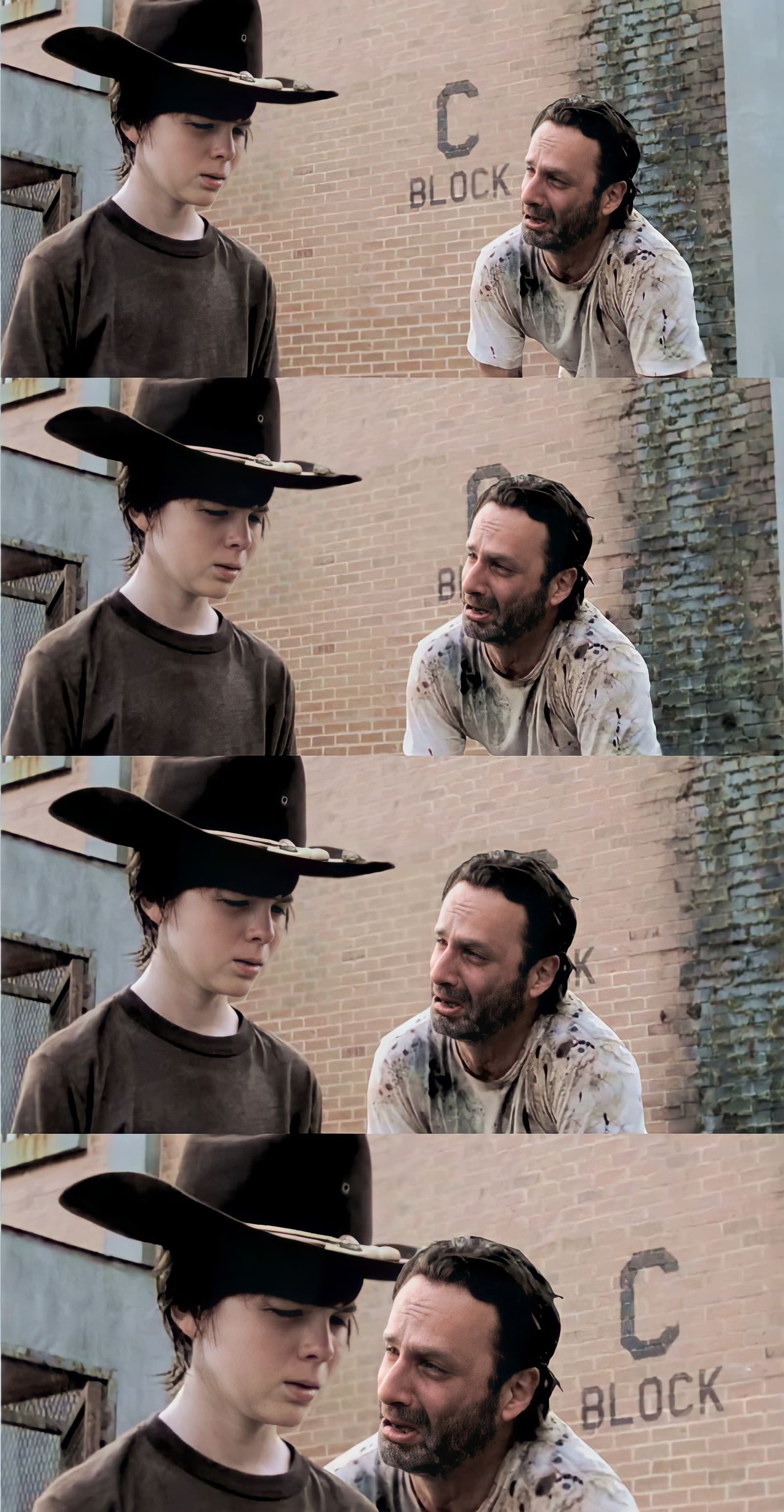 Rick and Carl Walking Dead