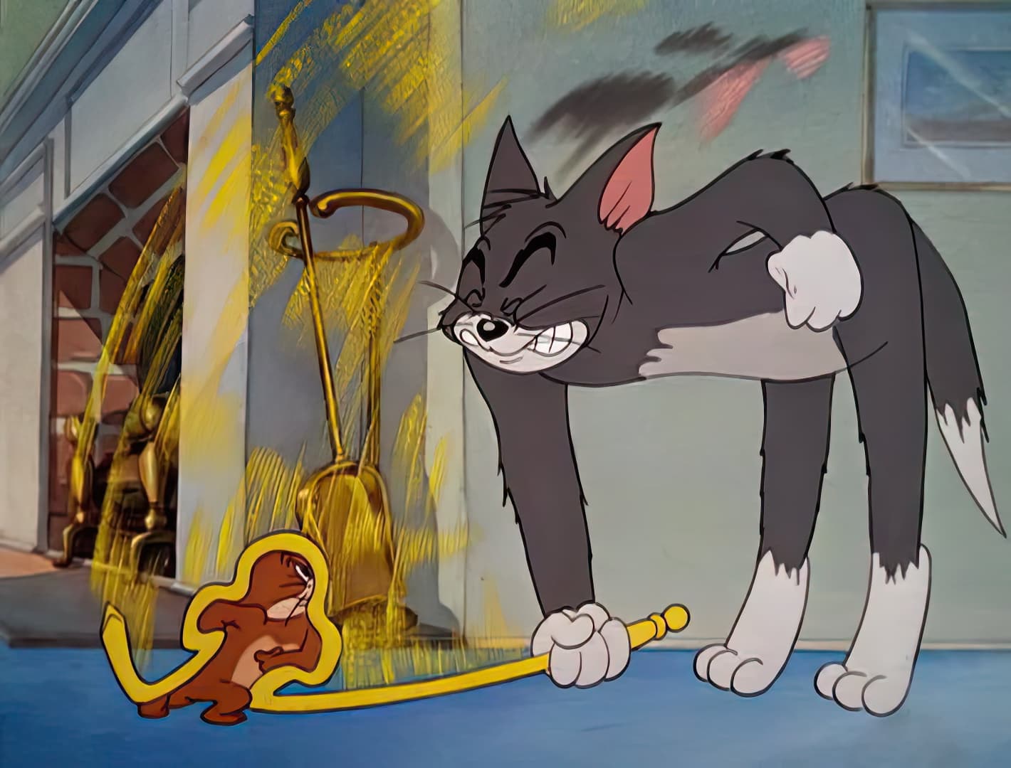 Tom and Jerry electrocuted