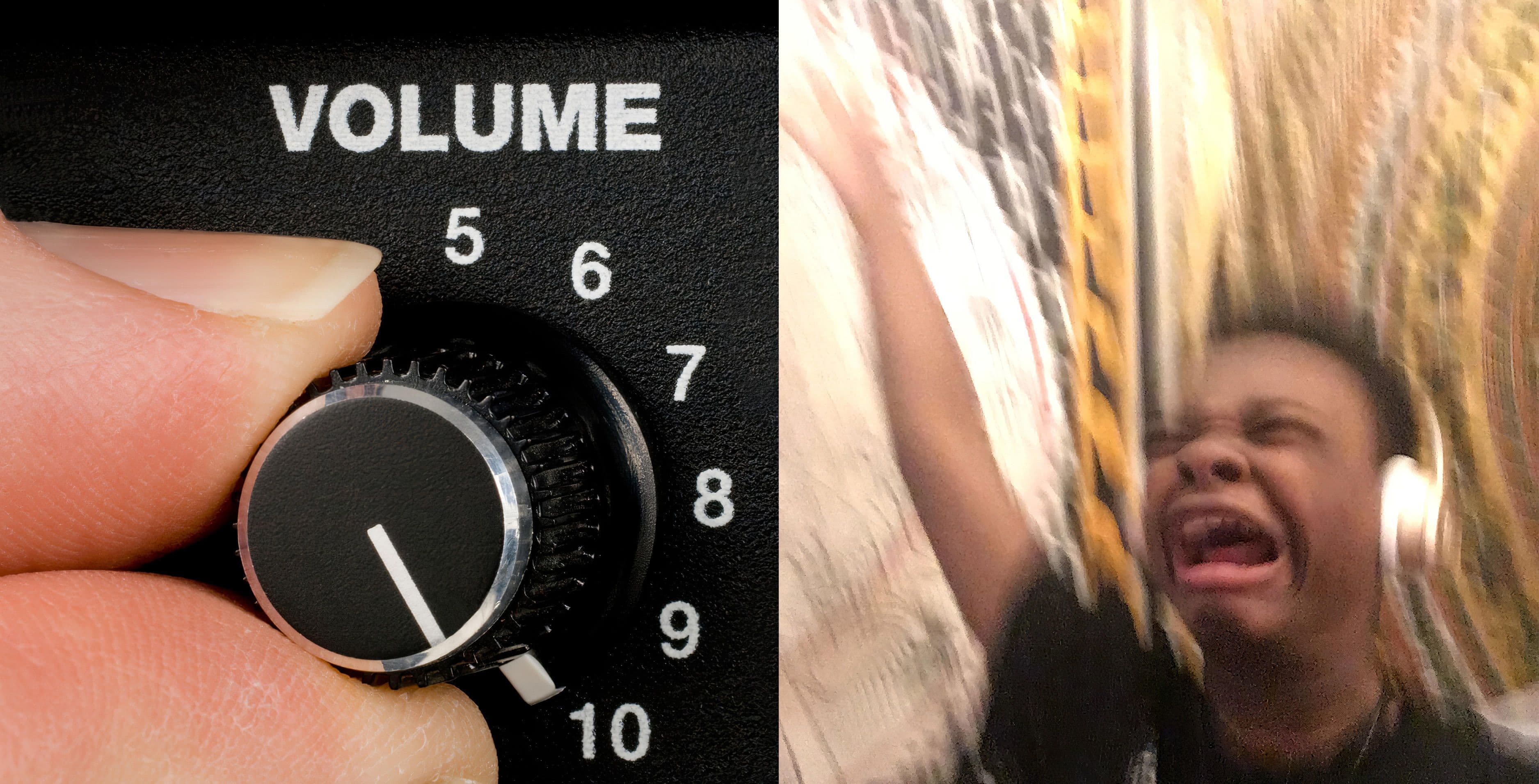 Volume knob crying guy