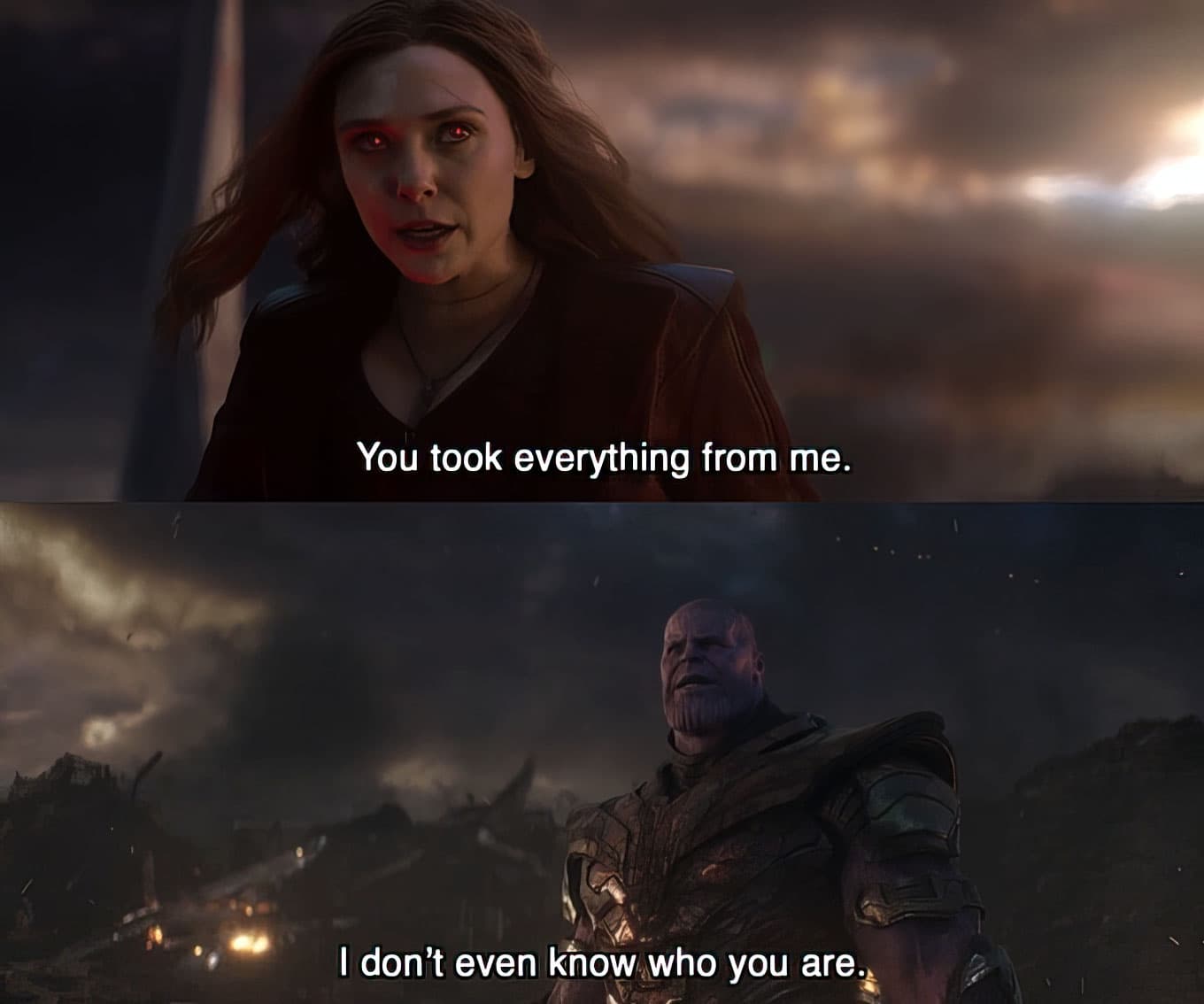 Scarlet Witch Thanos you took everything