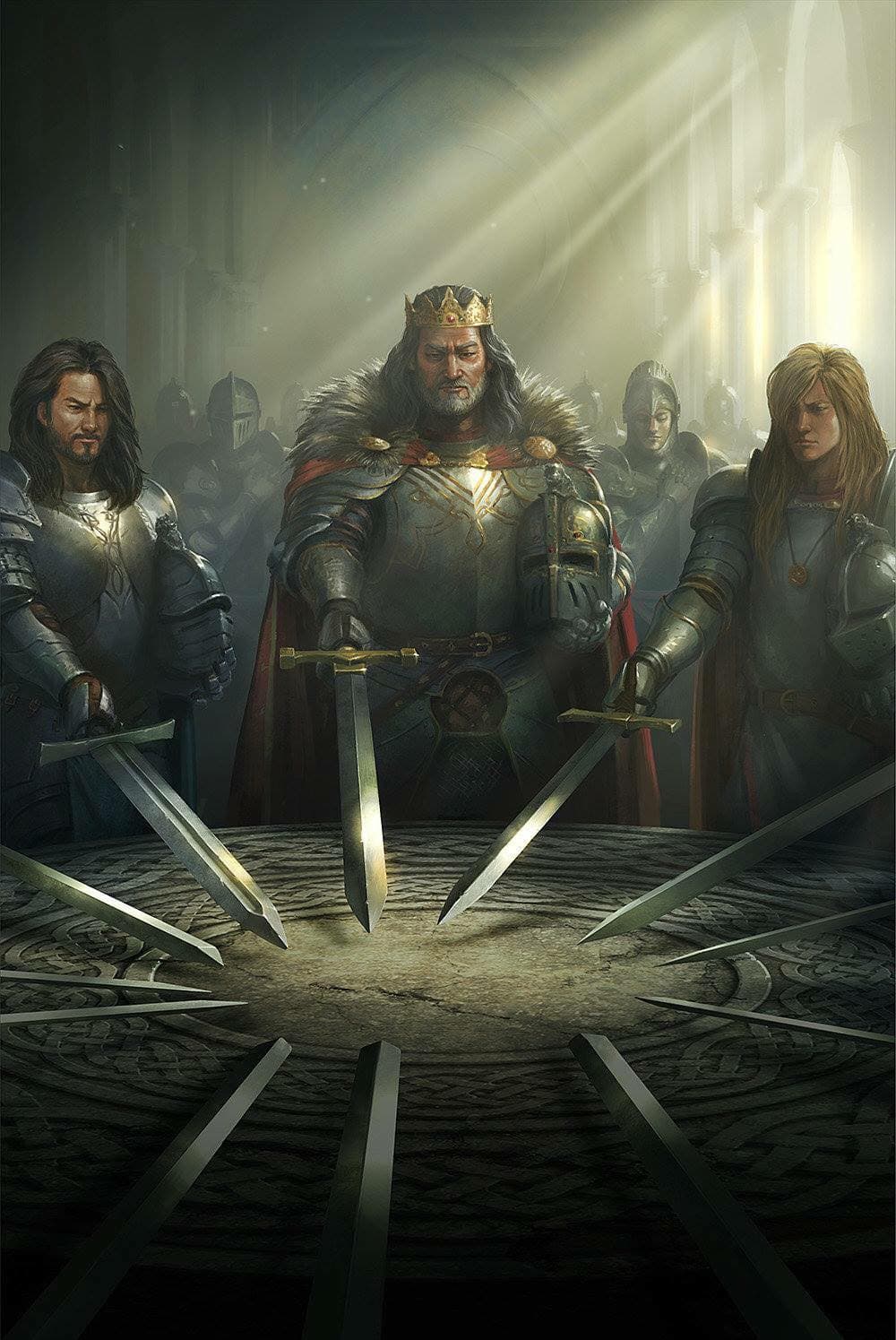 King Arthur round table swords