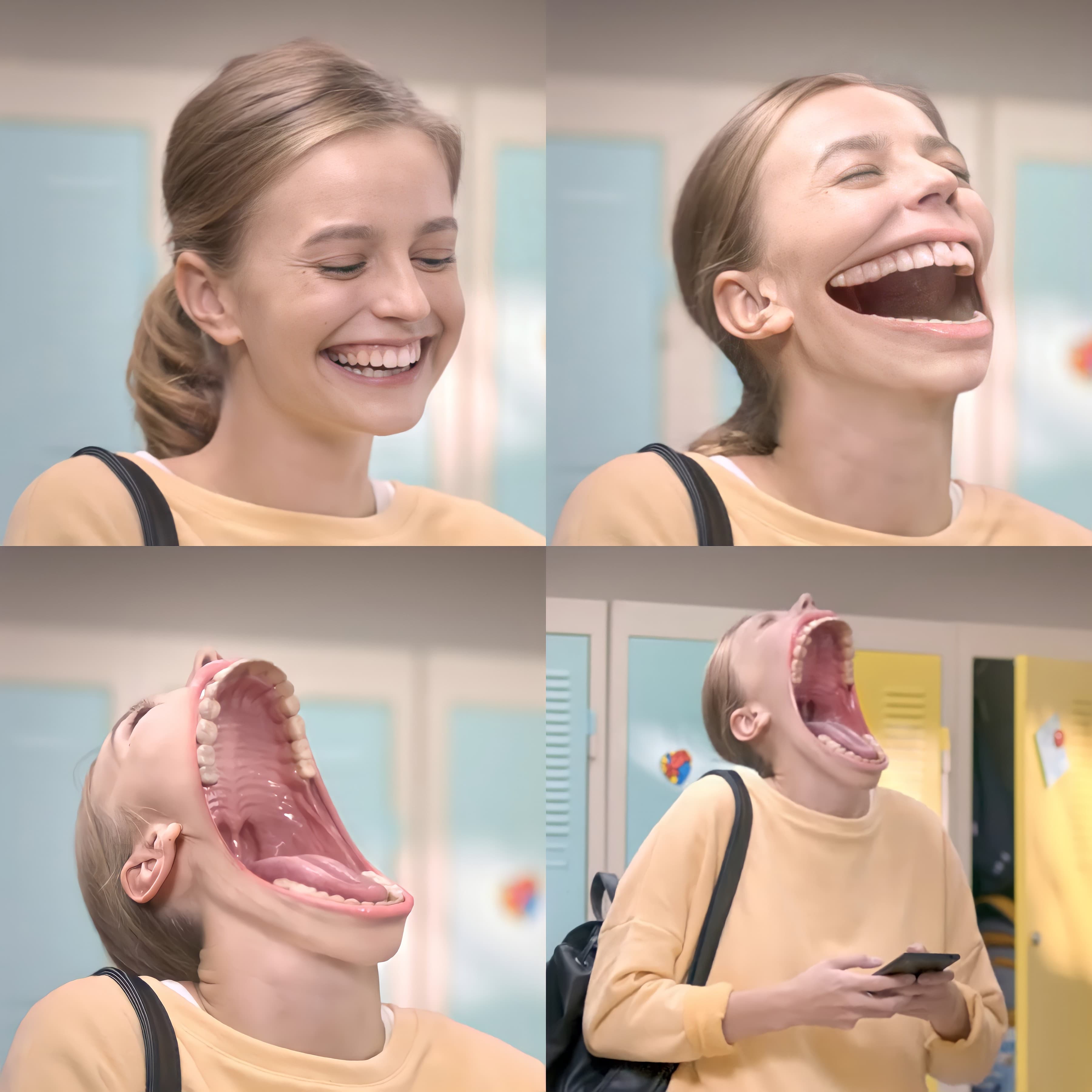 Cursed laughing girl
