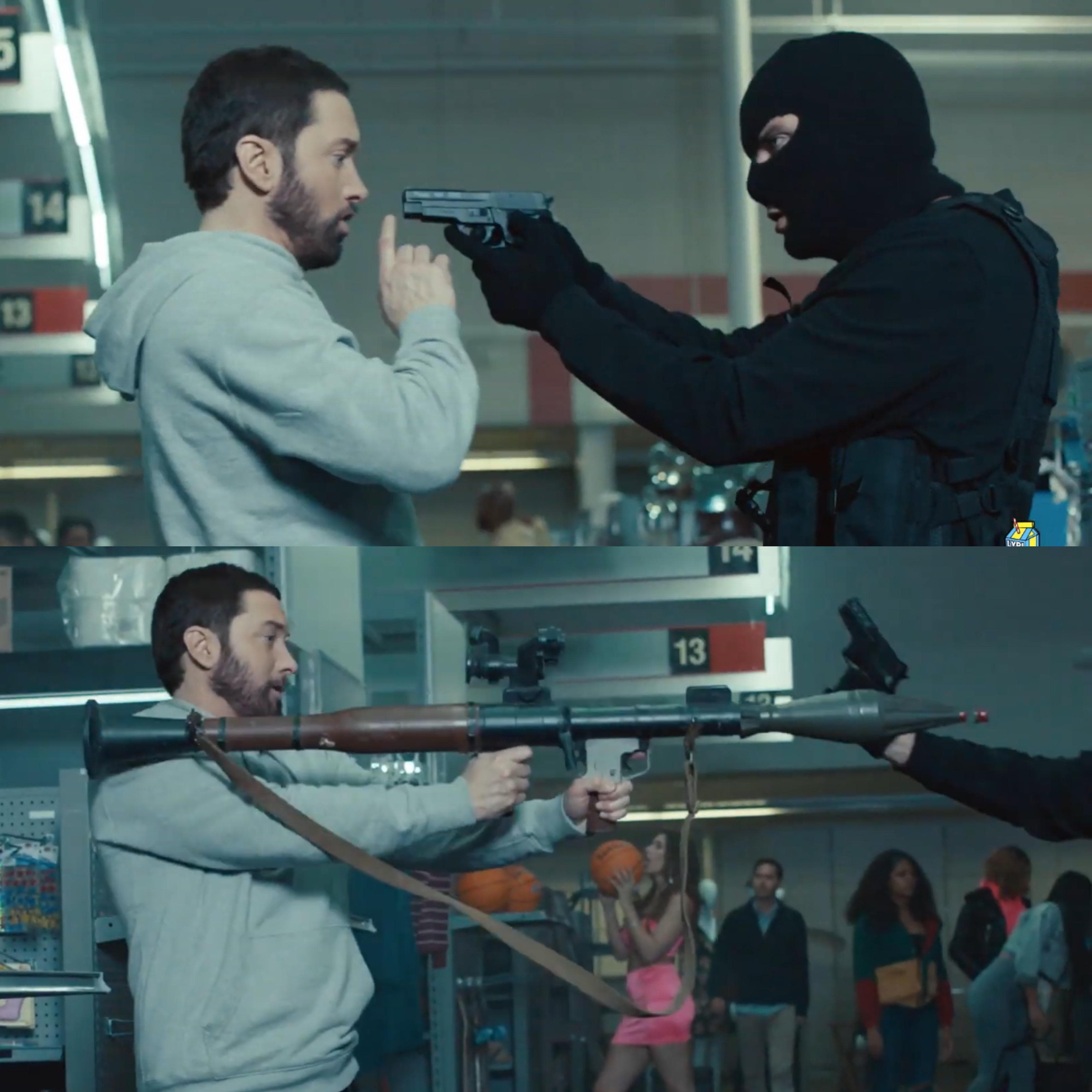 Eminem Godzilla bazooka