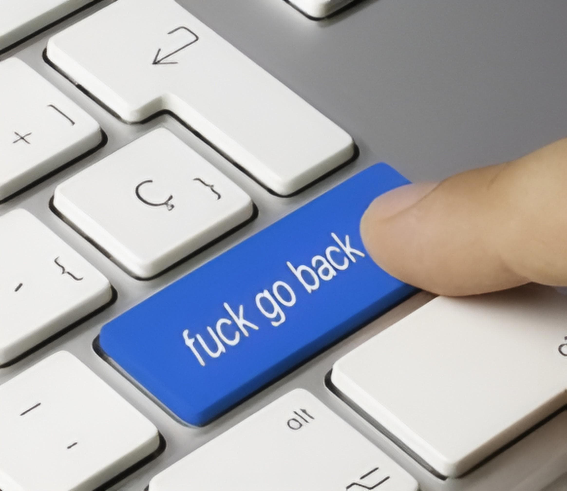 Fuck go back keyboard