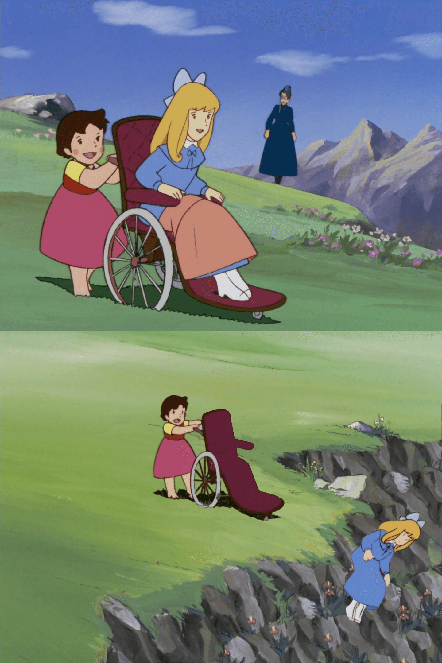 Heidi wheelchair cliff fall