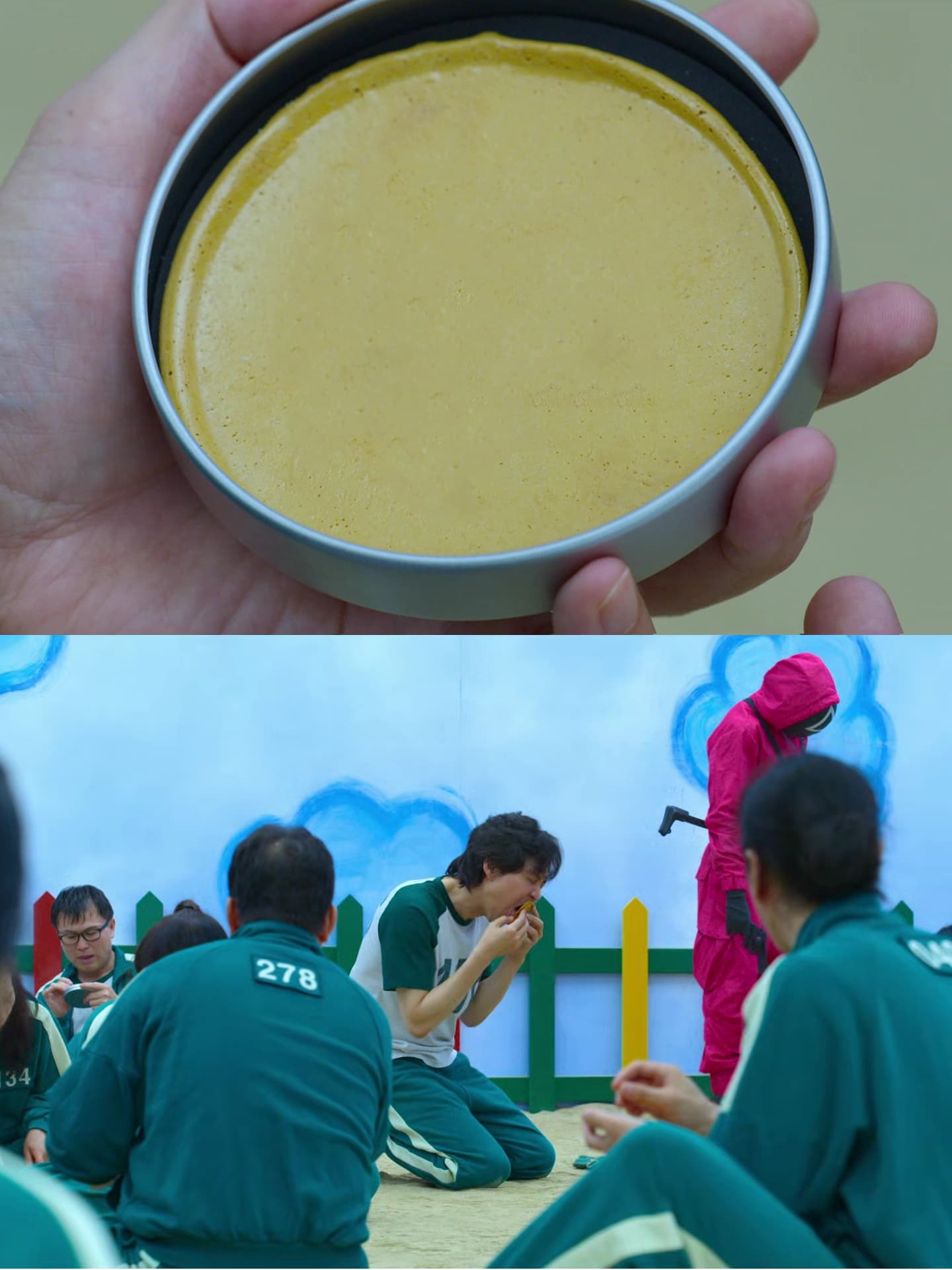 Squid Game dalgona cookie