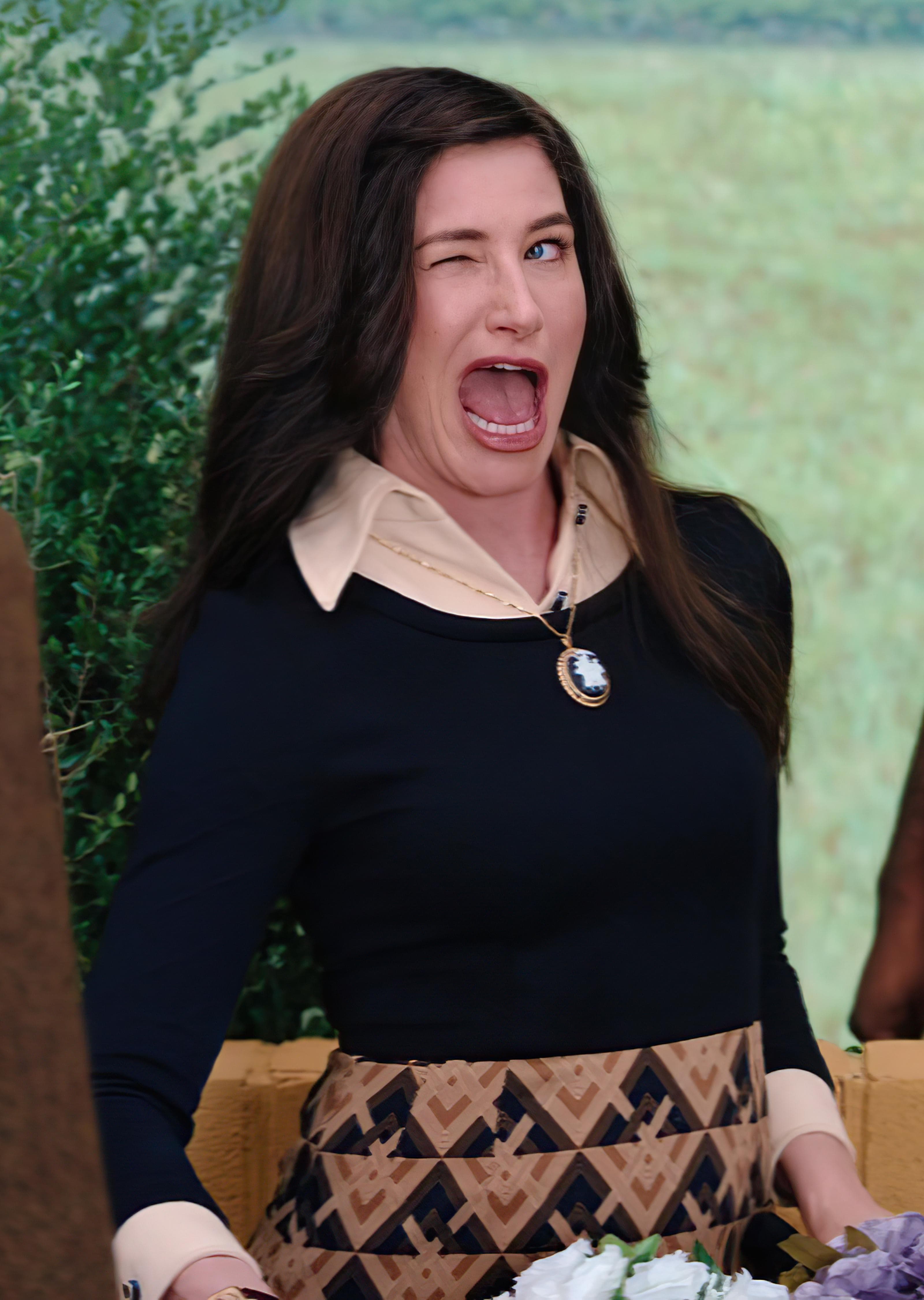 Kathryn Hahn winking