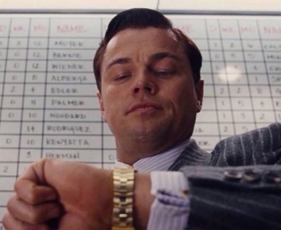 Leonardo DiCaprio Checking His Watch
