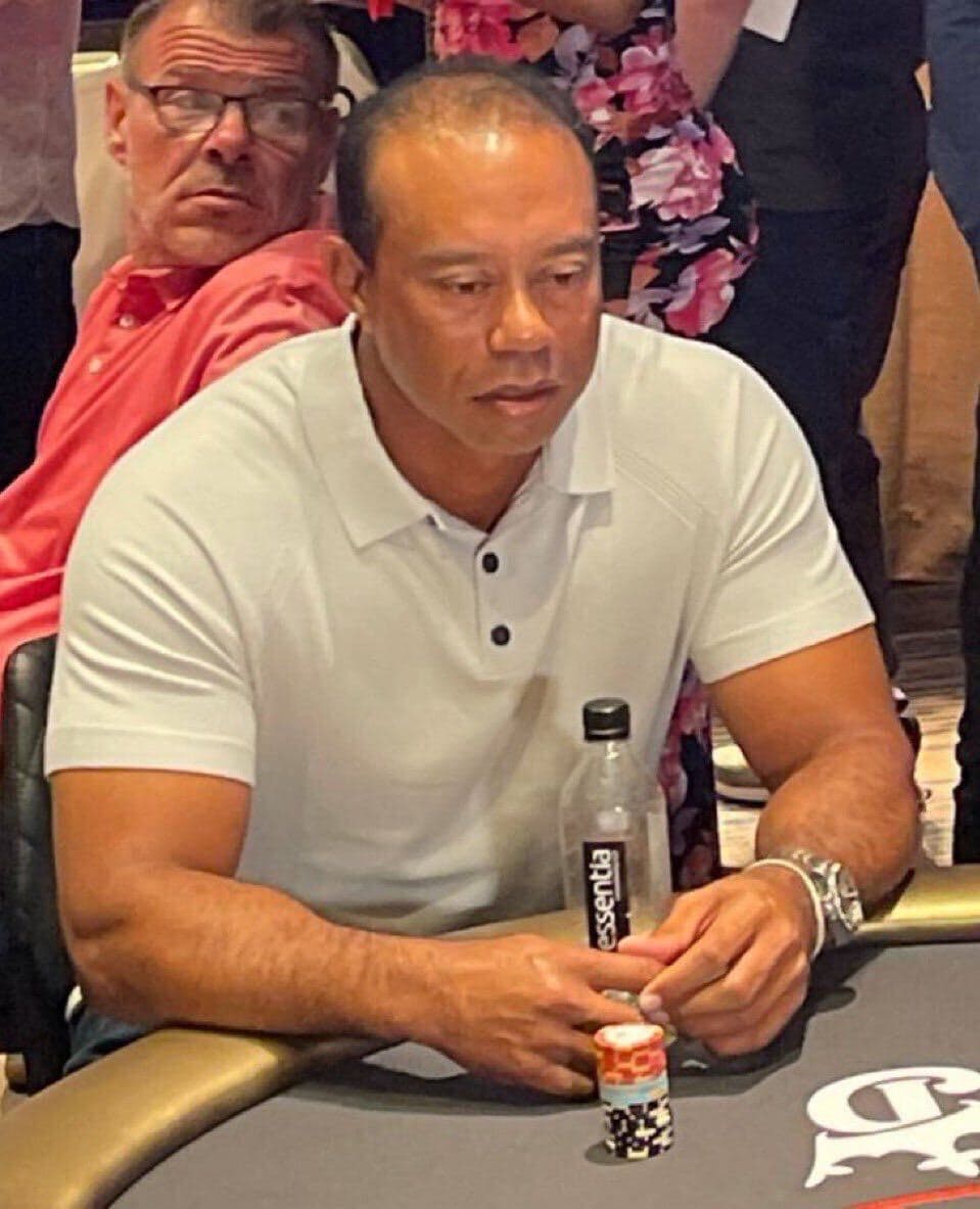Tiger Woods Stressed at Casino